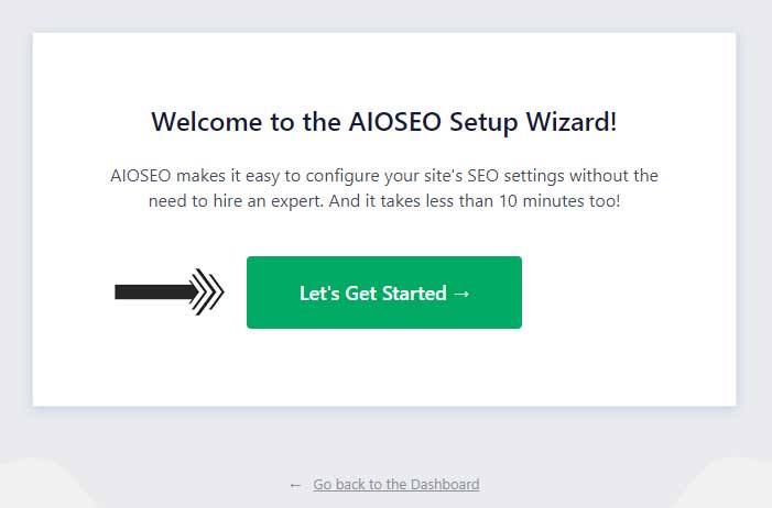 AIOSEO Get Started Page