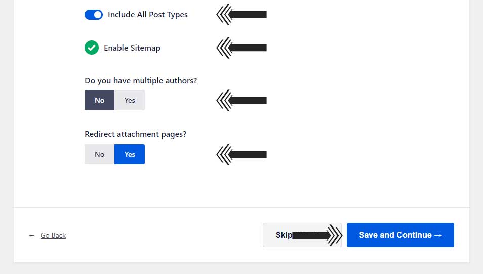 AIOSEO Sitemap Settings Section
